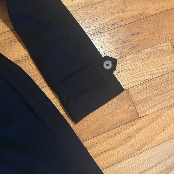 Croft & Barrow Black Trench Coat - Picture 3 of 6